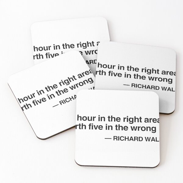 Item preview, “The Right Area” Richard Walker Quote Fishing – Legendary Angling Quote designed and sold by Always-Angling.