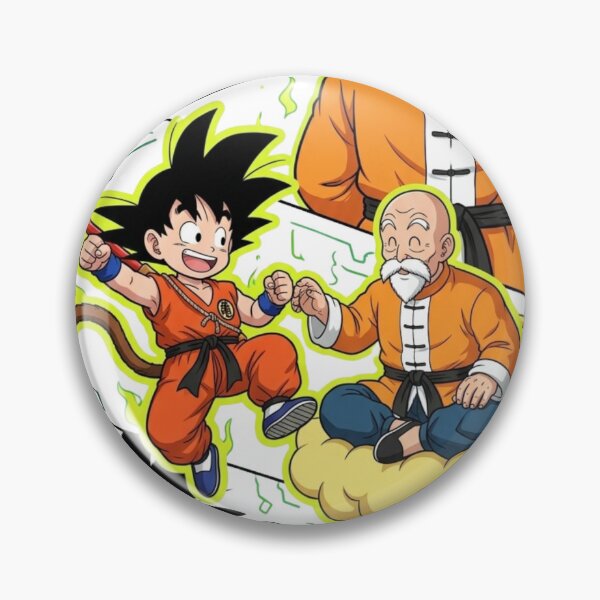 Item preview, Son Goku and Grandpa Gohan Manga Comic Collage designed and sold by FreakToons.