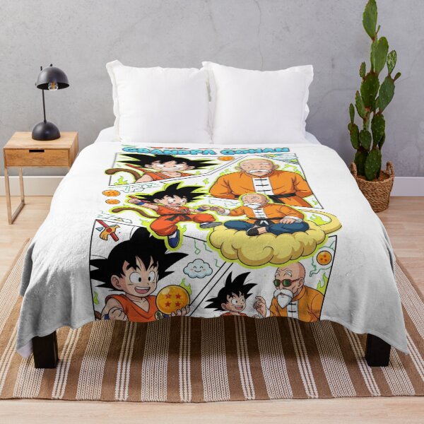 Item preview, Son Goku and Grandpa Gohan Manga Comic Collage designed and sold by FreakToons.