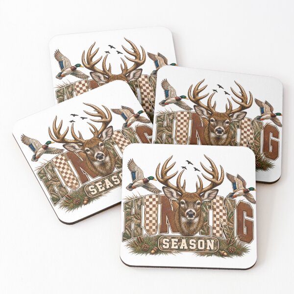 Item preview, Hunting Season Retro Deer Head Camo Duck Graphic designed and sold by VGAfanatic.