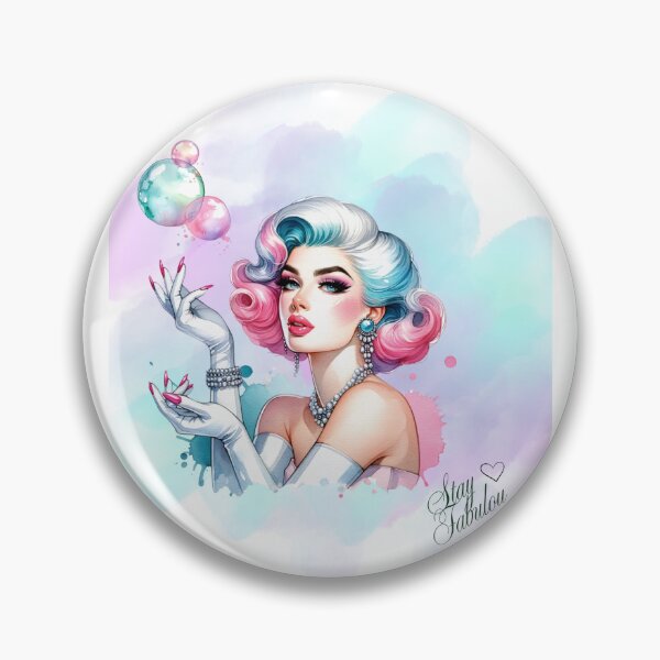 Item preview, Glamorous Retro Woman Stay Fabulous designed and sold by Luckyword.