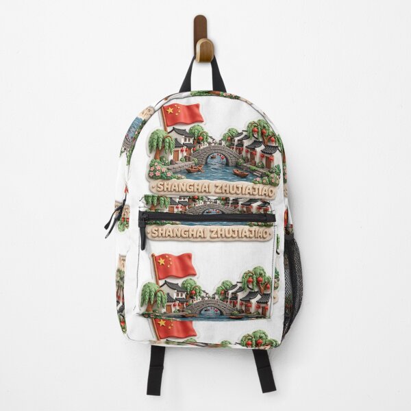 Item preview, SHANGHAI ZHUJIAJIAO · Ancient Water Town with Stone Bridge & Canal designed and sold by PaintMeWorld.