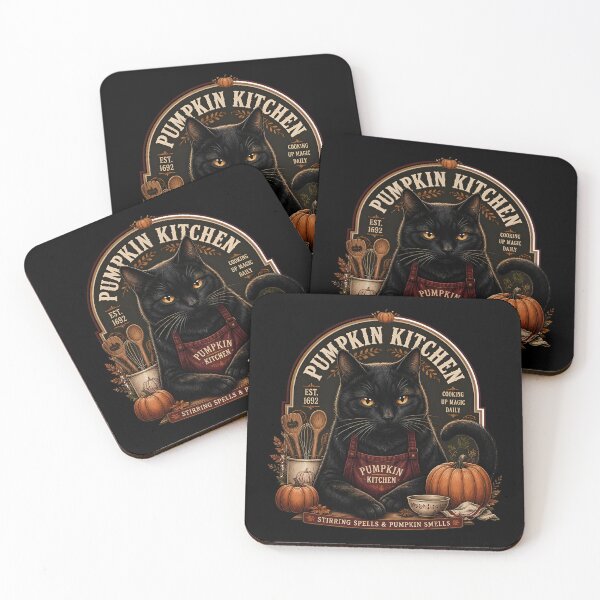 Item preview, Pumpkin Kitchen Cat Retro Halloween Poster Halloween designed and sold by LiviuGligoros.