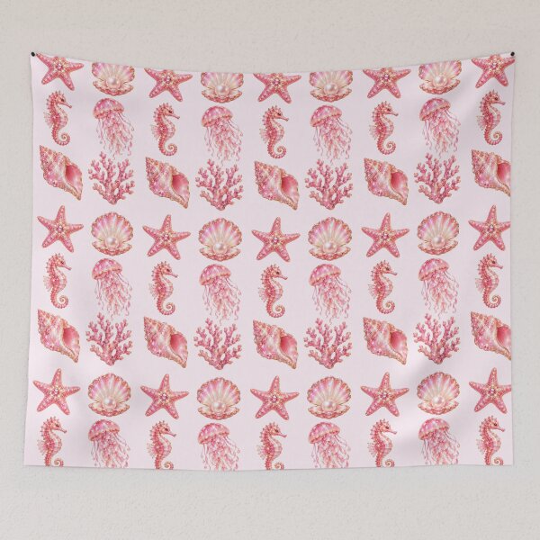 Item preview, Pink Glitter Ocean Treasures – Sparkling Sea Life Collection designed and sold by Lyannaadesign.