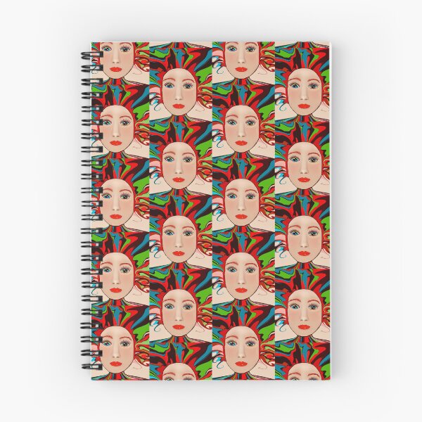 Item preview, Colorful Face with Swirling Patterns designed and sold by Elaine M Hayward .