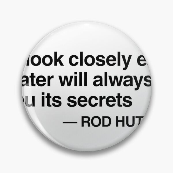 Item preview, “The Secrets” Rod Hutchinson Quote Carp Fishing – Angling Pioneer designed and sold by Always-Angling.