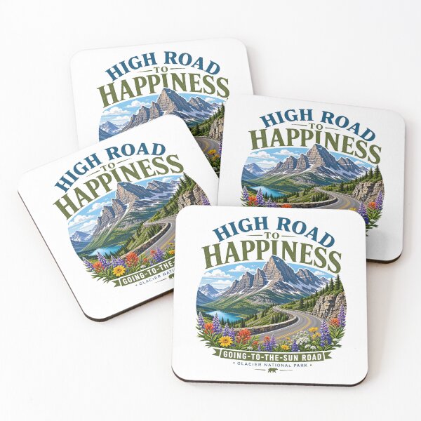 Item preview, Going-to-the-Sun Road – High Road to Happiness – Glacier National Park Mountain Drive Art designed and sold by bobscraze.