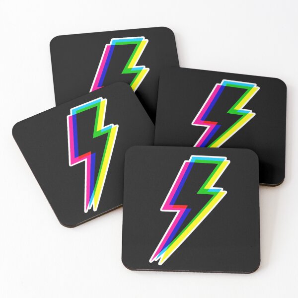 Item preview, Neon Lightning Logo designed and sold by oldpussboss.