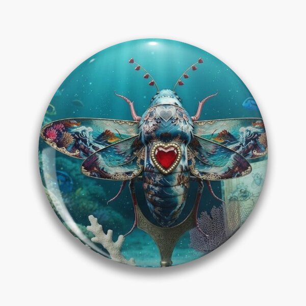 Item preview, Ocean inspired beetle designed and sold by KingsArtworx 2.