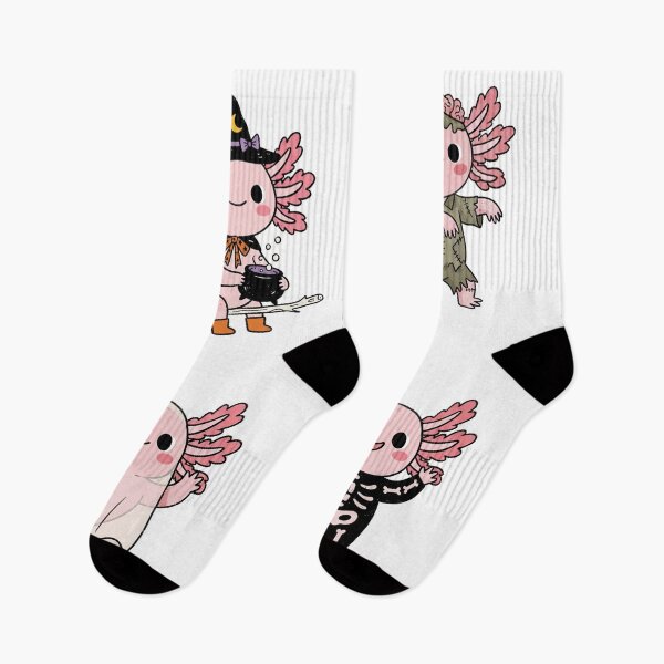 Item preview, Cute Halloween Axolotl Costumes Sticker Set designed and sold by SayMaria.