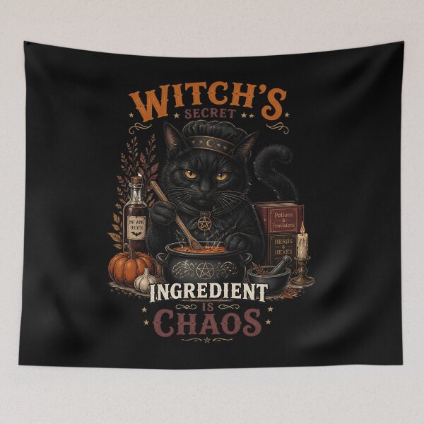 Item preview, Witchy Chef Cat Retro Halloween Poster Halloween designed and sold by LiviuGligoros.