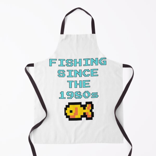 Item preview, "Fishing Since The 1980s" Retro Pixel Fishing - 80s Angler Gift designed and sold by Always-Angling.