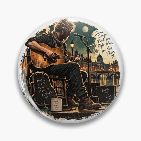 Item preview, Dublin Acoustic Folk Music Sticker designed and sold by Mystic Wild Studio.