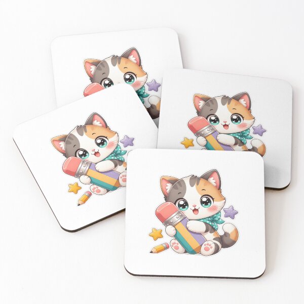 Item preview, Cat with Eraser designed and sold by foryouandyours.