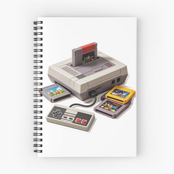 Item preview, Vintage console with games and controller designed and sold by mixoubraw.