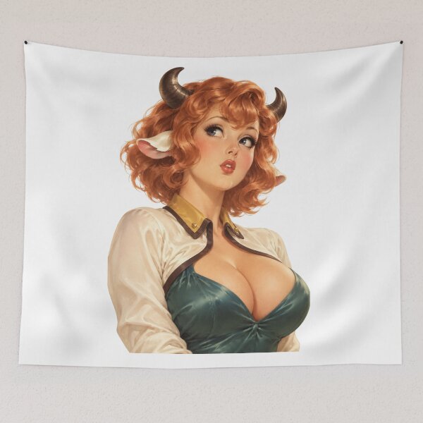Item preview, Cowgirl Demon Pin Up – Retro Fantasy Glamour designed and sold by Cosplayvintage.