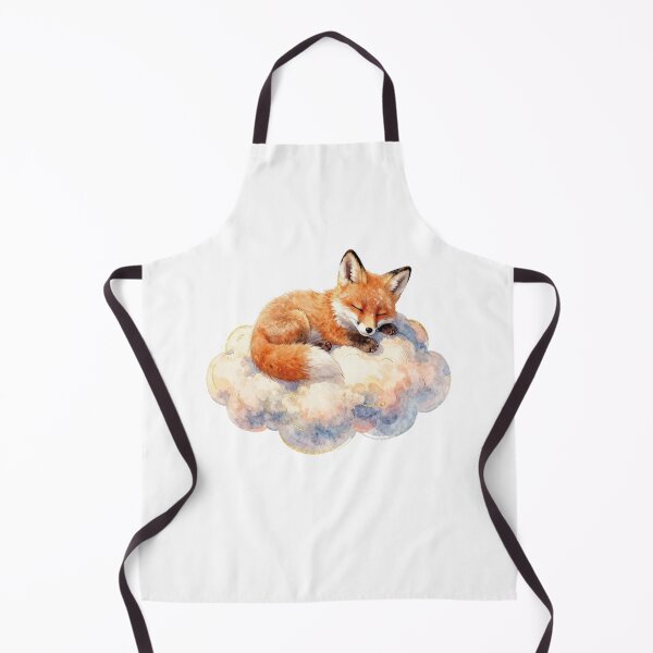 Item preview, Sleeping little fox on a cloud - cozy fairytale watercolor designed and sold by WildArtIT.