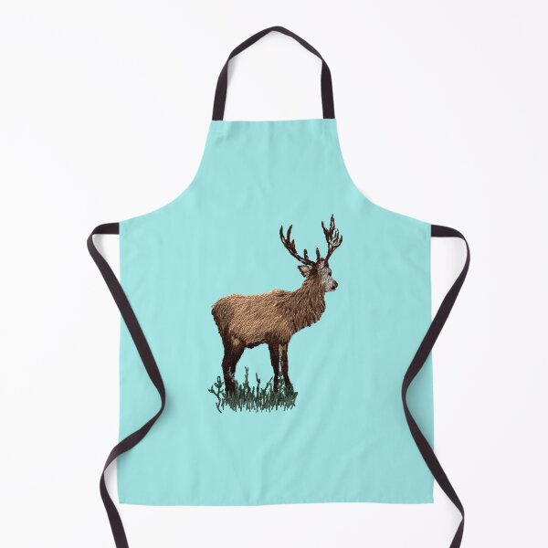 Item preview, Red deer hand embroidered designed and sold by Alsa.handembroidery.