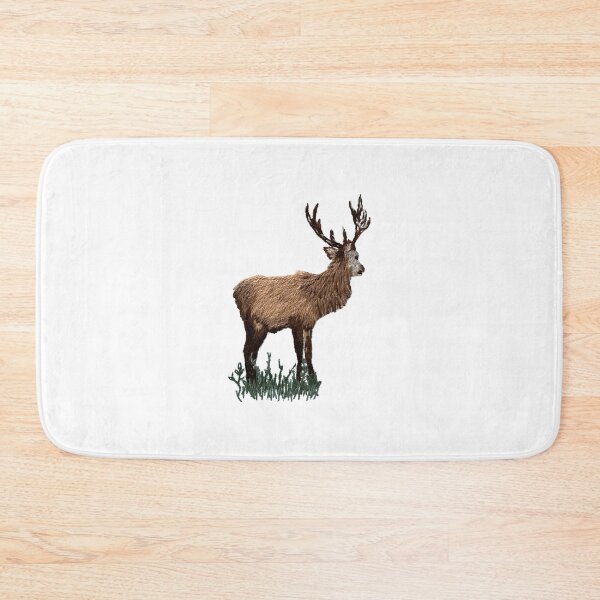 Item preview, Red deer hand embroidered designed and sold by Alsa.handembroidery.