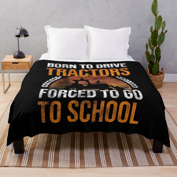 Item preview, Born To Drive Tractors Forced To Go To School designed and sold by MOTIFOLK.