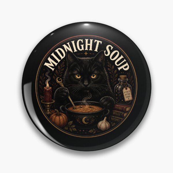Item preview, Midnight Soup Cat Retro Halloween Poster Halloween designed and sold by LiviuGligoros.