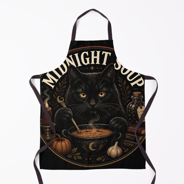 Item preview, Midnight Soup Cat Retro Halloween Poster Halloween designed and sold by LiviuGligoros.