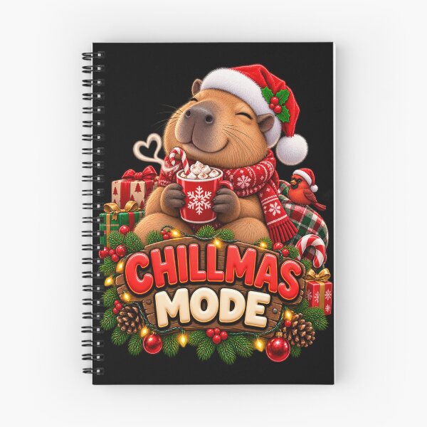 Item preview, Chillmas Mode Capybara Funny Christmas Chocolate Raccoon Pet designed and sold by StaticEmpire.
