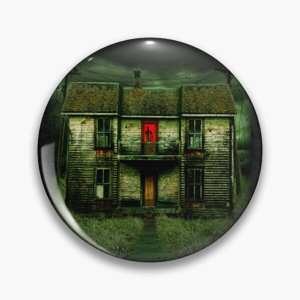 Item preview, Haunted House (Green and Red Version) designed and sold by JanGrackle.