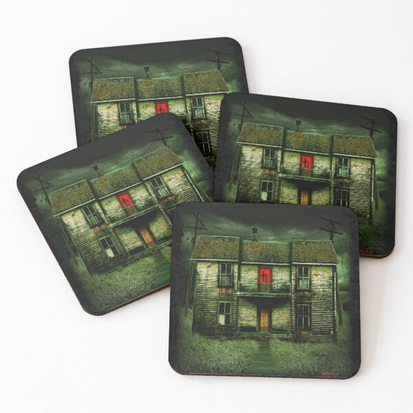 Item preview, Haunted House (Green and Red Version) designed and sold by JanGrackle.