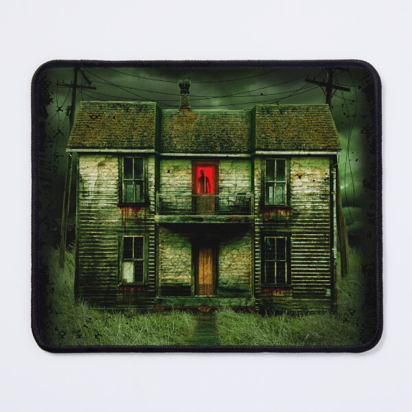 Item preview, Haunted House (Green and Red Version) designed and sold by JanGrackle.