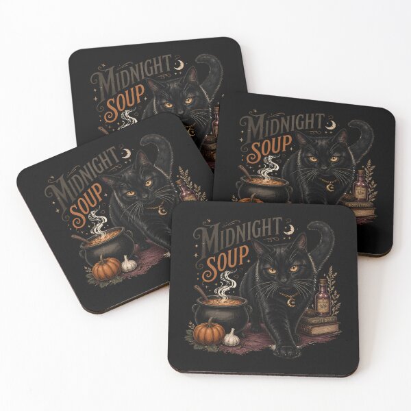 Item preview, Midnight Soup Cat Gothic Folk Illustration Halloween designed and sold by LiviuGligoros.