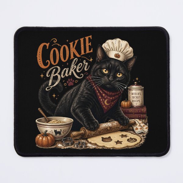 Item preview, Halloween Cookie Cat Retro Halloween Poster Halloween designed and sold by LiviuGligoros.