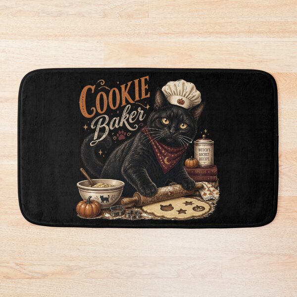 Item preview, Halloween Cookie Cat Retro Halloween Poster Halloween designed and sold by LiviuGligoros.