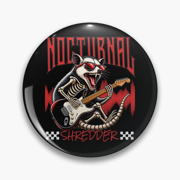 Item preview, Nocturnal Shredder Possum Guitar Design designed and sold by FaeryNuff.