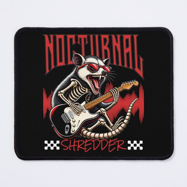 Item preview, Nocturnal Shredder Possum Guitar Design designed and sold by FaeryNuff.