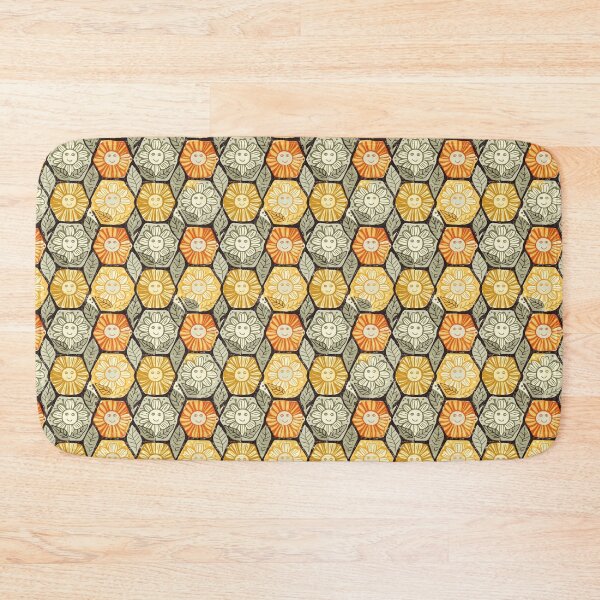 Item preview, Retro Smiling Sunflowers designed and sold by OpenFieldNotes.