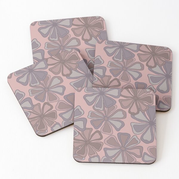 Item preview, Mod flowers on pale rose designed and sold by MarySchwindt.