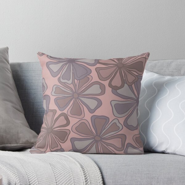 Item preview, Mod flowers on pale rose designed and sold by MarySchwindt.