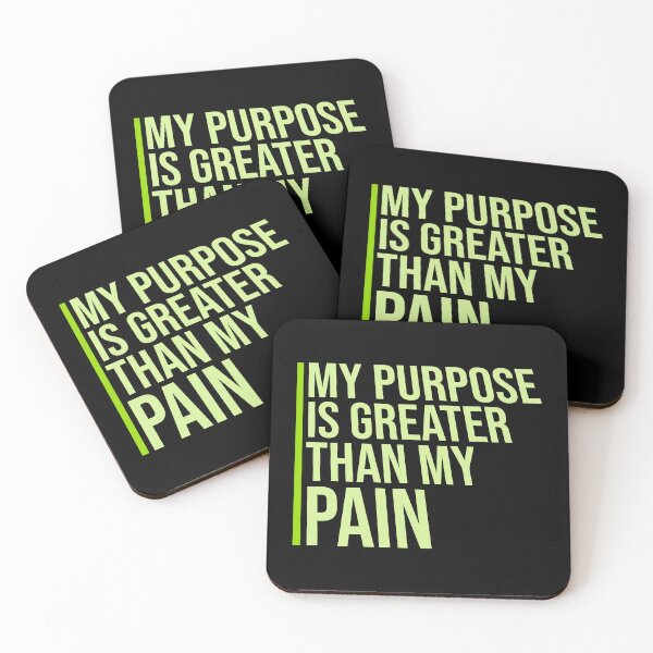 Item preview, My Purpose Is Greater Than My Pain Motivation Logo designed and sold by shirt-o-mat.