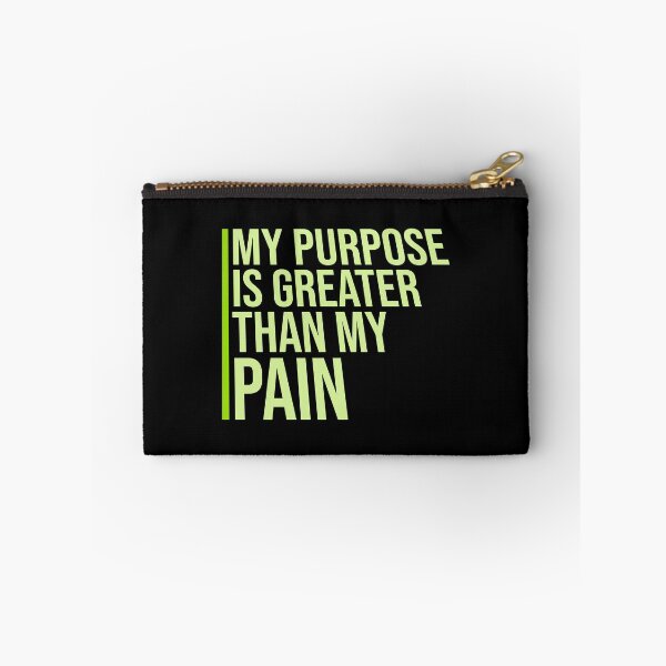 Item preview, My Purpose Is Greater Than My Pain Motivation Logo designed and sold by shirt-o-mat.