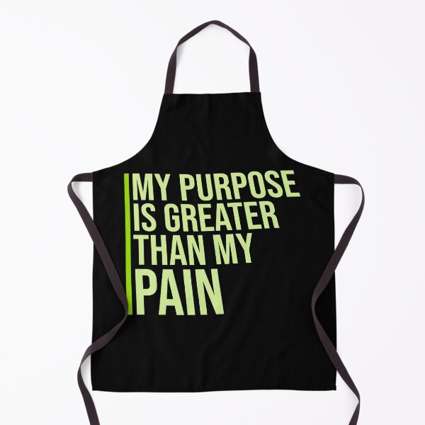 Artikelvorschau, Mein Ziel ist größer als mein Schmerz – Motivationslogo entworfen und verkauft von shirt-o-mat.