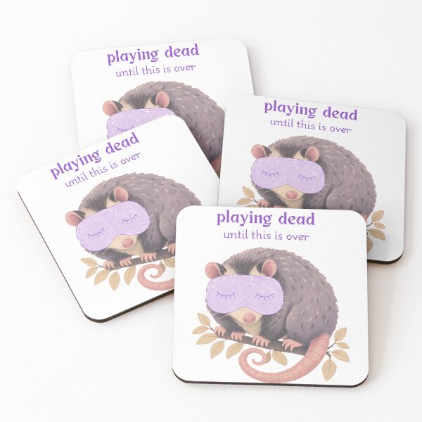 Item preview, Playing Dead Until This Is Over Cute Possum Gift Ideas designed and sold by Wordfall.