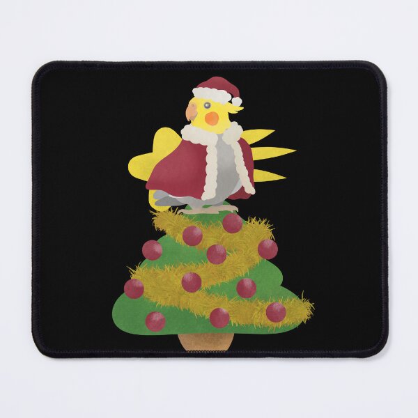 Item preview, Illustration of Christmas tree with a Cockatiel as the Star designed and sold by FandomizedRose.