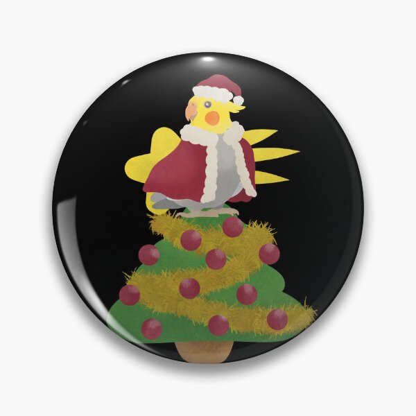 Item preview, Illustration of Christmas tree with a Cockatiel as the Star designed and sold by FandomizedRose.