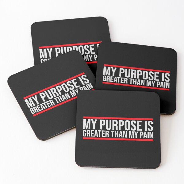 Item preview, My Purpose Is Greater Than My Pain Motivation Logo designed and sold by shirt-o-mat.