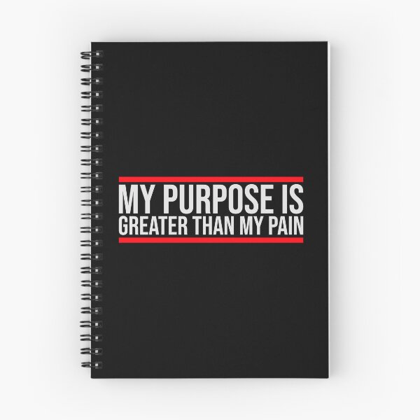 Item preview, My Purpose Is Greater Than My Pain Motivation Logo designed and sold by shirt-o-mat.