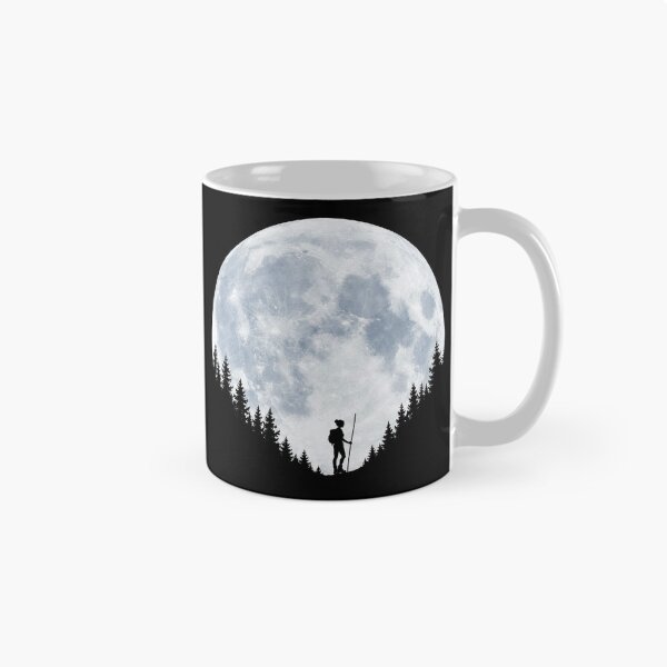 Item preview, Moonlit Hiker Under a Full Moon designed and sold by Fikuall.