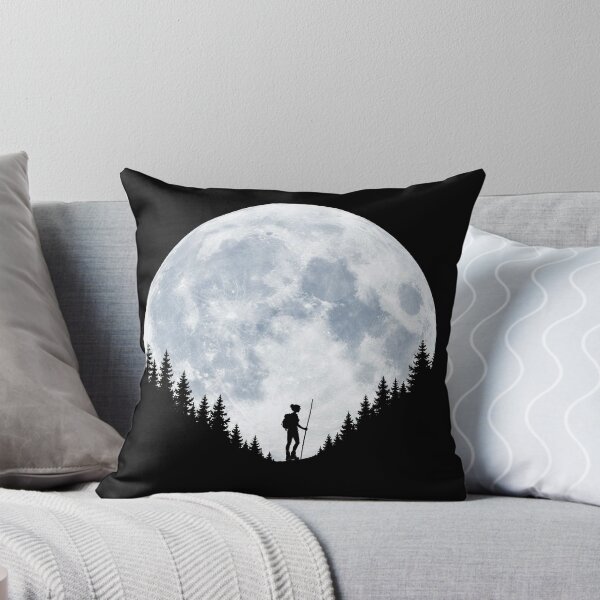 Item preview, Moonlit Hiker Under a Full Moon designed and sold by Fikuall.