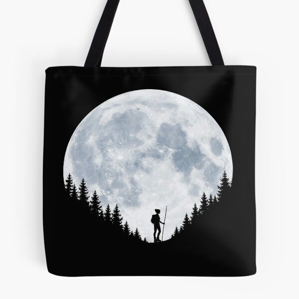 Item preview, Moonlit Hiker Under a Full Moon designed and sold by Fikuall.