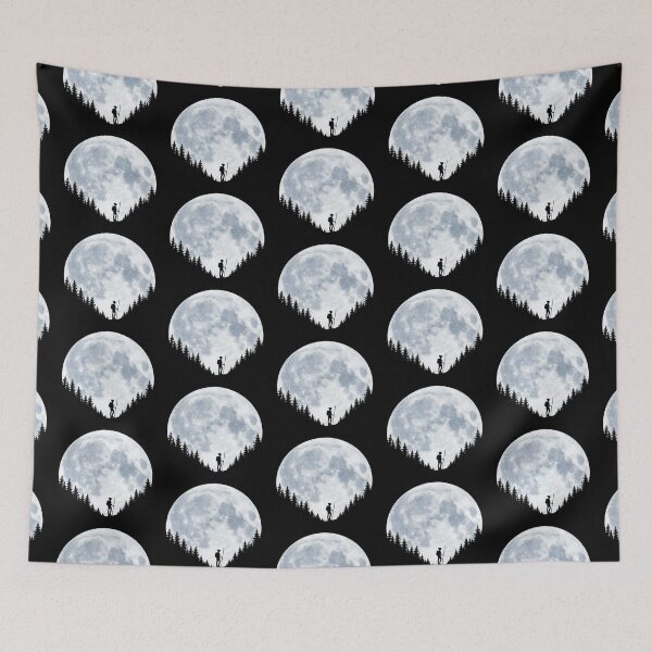 Item preview, Moonlit Hiker Under a Full Moon designed and sold by Fikuall.